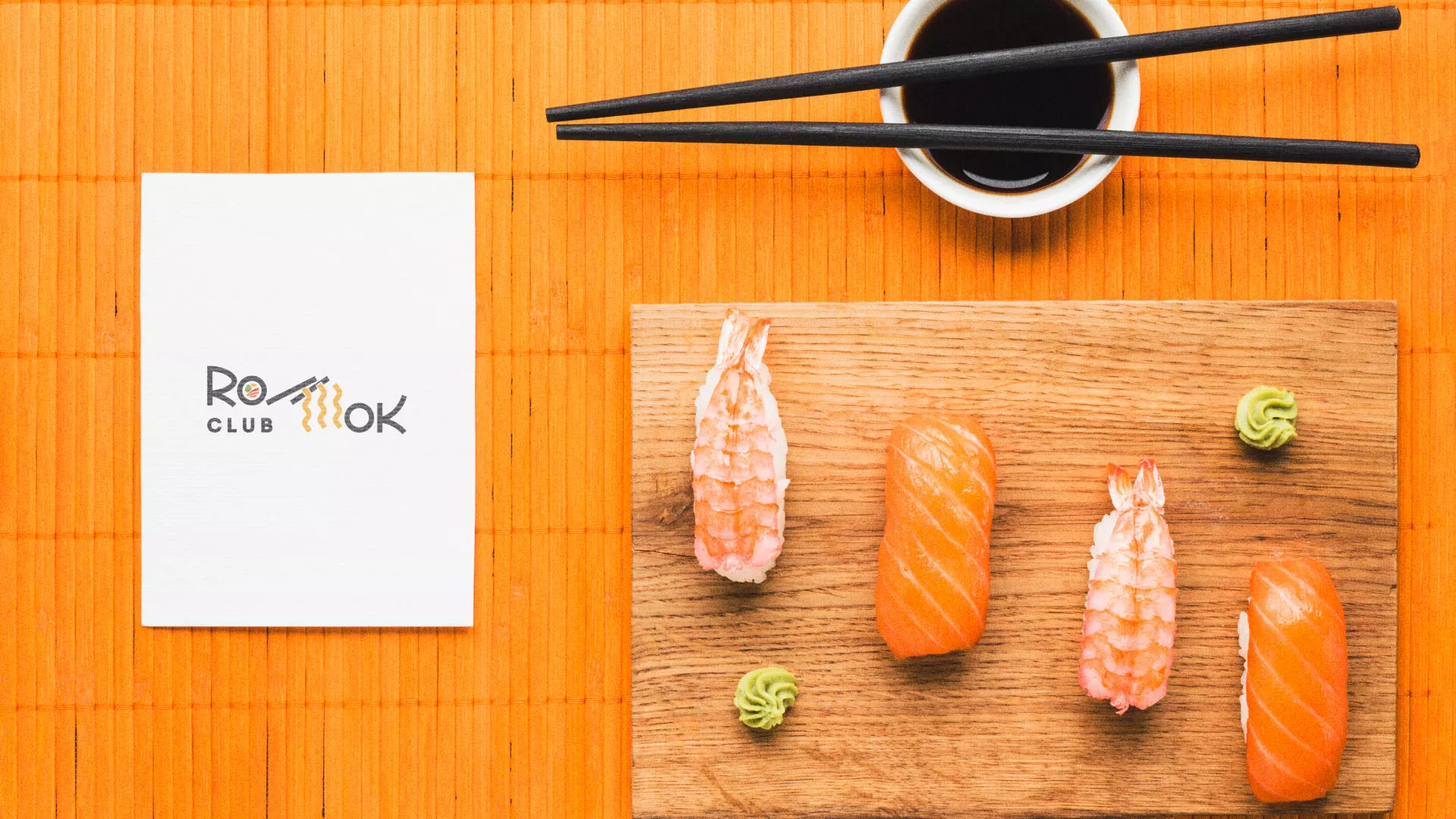 Создание логотипа суши-бара «Roll Wok Club» в Глазове