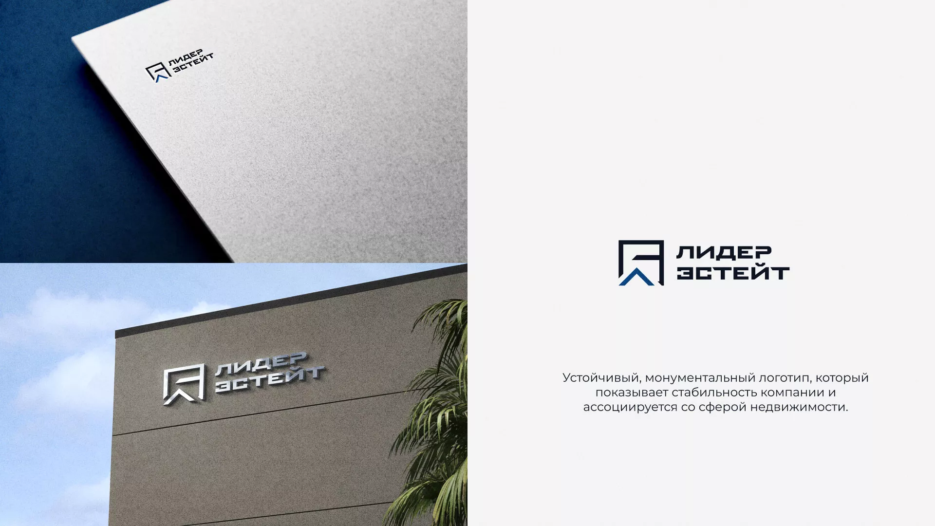 Разработка логотипа агентства недвижимости «Лидер Эстейт» в Глазове