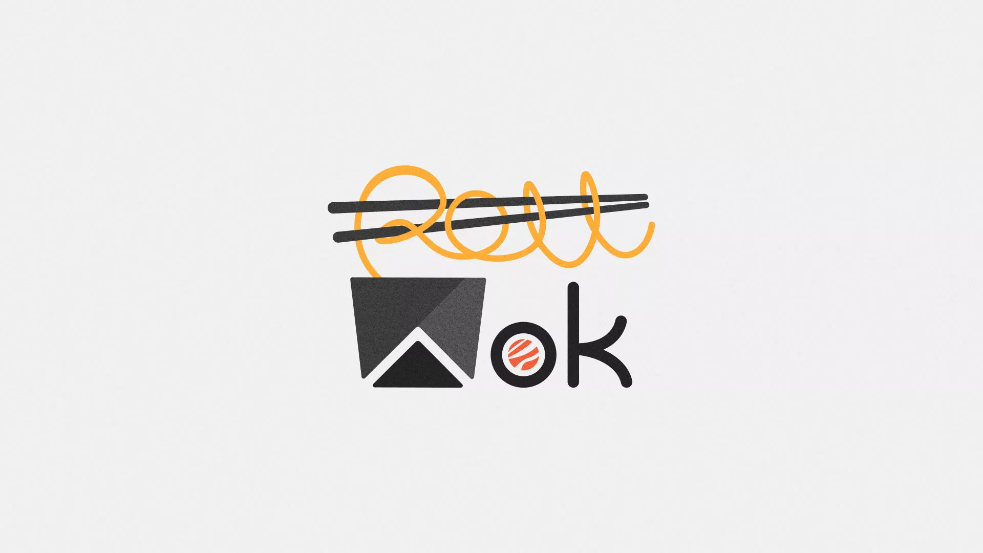 Разработка логотипа в Глазове для суши-бара «Roll Wok Club»